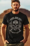 Hybris Volbeat Skull & Crossbones T-Shirt (S,Black)