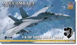 Ace Combat 7 Skies, Fa-18f Super Hornet, Golem 1:72 Plastic Model Kit Hasegawa