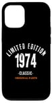 Coque pour iPhone 12/12 Pro Édition limitée de 1974 pour homme, pièce originale hom wear pour homme et femme