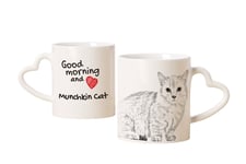 Chat Munchkin tasse avec un chat bonjour mon cœur Art-Dog