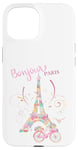 iPhone 15 Bonjour Paris Eiffel Tower The Sign Of Love France Parisian Case