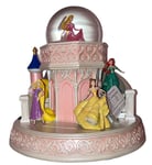 SNOW GLOBE Musical 100MM  PRINCESSES Disneyland Paris Raiponce Belle Ariel NEUF