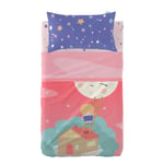 Jeu de draps HappyFriday Happynois Moon Dream Multicouleur Lit de bébé 2 Pièc