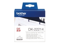 Brother DK-22214 - Vit - Rulle (1,2 cm x 30,5 m) termiskt papper - för Brother QL-1050, 1060, 1110, 500, 550, 560, 570, 580, 600, 650, 700, 710, 720, 820