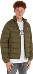 Tommy Jeans Men's TJM Essential LT Down Jacket EXT DM0DM17984, Drab Olive Green, S