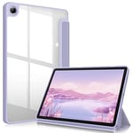 FINTIE Coque pour Samsung Galaxy Tab A9 Plus 11 Pouces 2023 (SM-X210/X216/X218) - Housse Arrière Transparente Claire Etui Antichoc, Protection pour Galaxy Tab A9+ 11, Lilas