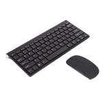 Smart Wireless Keyboard Mouse Kit Hiljainen LED-ilmaisin Vedenpitävä Virransäästö Kompakti Näppäimistö Hiirisarja Office Black