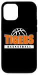 Coque pour iPhone 13 Pro Tigers Basketball Team – Idée cadeau sport mascotte tigre