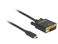 DELOCK – Cable USB Type-C™ male > DVI 24+1 male (DP Alt Mode) 4K 30 Hz 2 (85321)