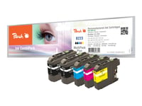 Peach Multi Pack Plus - 5-Pack - Svart, Gul, Cyan, Magenta - Kompatibel - Bläckpatron (Alternativ För: Brother Lc-223Bk, Brother Lc-223C, Brother Lc-223M, Brother Lc-223Y) - För Brother Dcp-J4120, J562, Mfc-J4625, J480, J5320, J680, J880  Business S