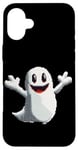 iPhone 16 Plus Playful Pixel Ghost in Retro Style for Kids, Girls and Boys Case