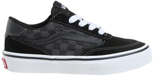 Vans Garçon Unisex Kinder Brooklyn Basket, KOU-Checkerboard Black/Asphalt, 34 EU