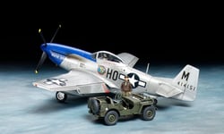 Tamiya 1/48 US P-51D Mustang and 1/4ton 4x4 Light Vehicle