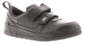 Clarks Childrens Shoes Trainers Inf Palmer Steggy Leather Touch Fastening black