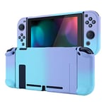 eXtremeRate PlayVital Coque de Protection pour Nintendo Switch Console Coque Grip Protection Manette pour Switch Joycon Housse de Protection pour Switch(Bleu Violet Dégradé)