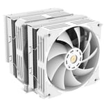 GameMax Twin600 Dual-Tower White CPU Tower Air Cooler PWM Fan 6 Heat Pipes - GMX-TWIN600-WT