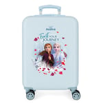 Disney Frozen Trust your journey Blue Cabin Suitcase 37 x 55 x 20 cm Rigid ABS Combination Lock 32 Litre 2.5 kg 4 Double Wheels Hand Luggage