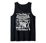 Marimba Player Percussion Instrument Musician Marimbist Tank Top