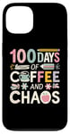 iPhone 13 100 Days of Coffee Chaos For Man, Women Funny teachers Case