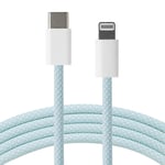 Xceed Braided USB-C til Lightning Kabel PD 60W - 1m - Blå