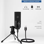 New USB Mic 20hz‑20khz Noise Canceling Condenser Mic Kit For Recording Gaming S