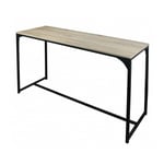 Calicosy - Loft console avec structure en metal noir 120x39xh79cm