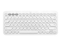 Logitech K380 Multi-Device Bluetooth Keyboard - Clavier - sans fil - Bluetooth 3.0 - QWERTY - Espagnol - blanc cassé