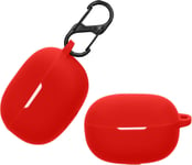 Étui Compatible avec Xiaomi Redmi Buds 5 Pro Housse - Housse pour Casque Audio étui de Protection en Silicone - Rouge