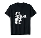 Epic Husband Since 2010 | 14th wedding anniversary 14 years T-Shirt