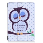 iPad 9,7" 5/6 Tri-Fold etui med print - Ugle