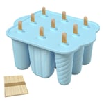 9 Hole Silicone Popsicle Molds Easy-Release Homemade Popsicle Ice Maker2460