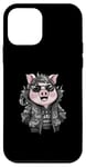 Coque pour iPhone 12 mini Cochon kawaii de dessin animé avec une tenue de dragon cool