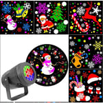 Led scenljus Navidad jullaserprojektorlampa Holiday Party Dj Disco Light Juldekoration EU Plug