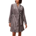 Triumph Fleece Robe Grå polyester 44/46 Dam