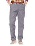 Pegasus | Men's | Fleece Lined Chino Trousers | Cosy, Sharp and Smart Casual Pants for Your Comfort | Charcoal