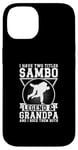 Coque pour iPhone 14 Sambo Grandpa Sambo Fighter Sambo Arts martiaux