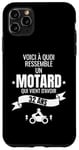 Coque pour iPhone 11 Pro Max idée cadeau pour un motard humour homme original 32 ans