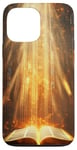 iPhone 13 Pro Max Catholicism Open Bible Rays Spiritual Divine Case