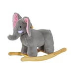 Kids Ride on Elephant Rocker Childrens Rocking Horse Toy Grey 18-36 months