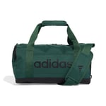 adidas Unisex Essentials Linear Duffel Bag, Collegiate Green/Black, XS