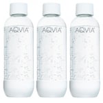 3-pack AGA AQVIA PET-pullo, 1L (valkoinen)