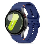 Samsung Galaxy Watch 4 / 5 / 6 / 7 / FE Tech-Protect Silicone Sport Rem - Mørk Blå