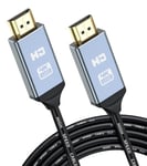 Cable Hdmi 15M,Haute Vitesse 4K Classe Cl3 Cable Hdmi Integre Avec Ethernet,Prise En Charge 4K 60Hz Hdr 2.0,Video 2160P,1080P,3D,Compatible,Ps4 Ps5,Television,Ordinateur Etmoniteur