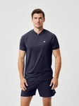 Björn Borg Ace Performance Zip Polo Marinblå, L