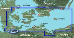 Garmin Bluechart G3 Vision 459S Trelleborg-Århus