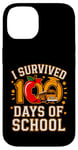 Coque pour iPhone 14 Graphique vintage I Survived 100 Days of School Bus