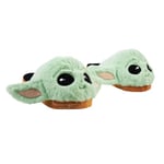 Disney Chaussons Femme Peluche Chausson Adulte Rigolo Slippers Pantoufles Femme Idée Cadeau Stitch Minnie Baby Yoda (Vert Baby Yoda, 40-41)