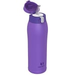 Super Sparrow Gourde Isotherme avec Paille - INOX Bouteille Isotherme - 750ml - Mug Isotherme Étanche - Gourde Enfant sans BPA, pour Sport, Voyages, L'école, Bureau