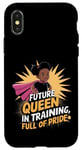 Coque pour iPhone X/XS Black History Month Chemise afro noire pour fille