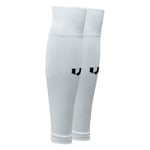 Unisport Fotballstrømper Leg Sleeve - Hvit, størrelse 39-42